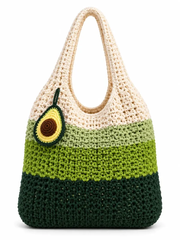 AVOCADO TOTE BAG — CROCHET PATTERN