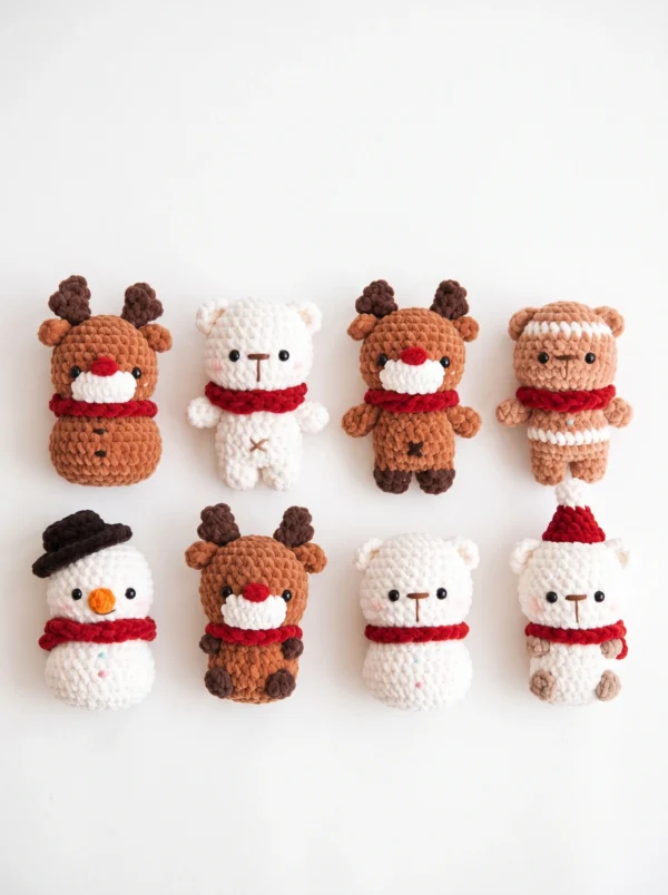 CHRISTMAS FRIENDS AMIGURUMI CROCHET PATTERN PDF