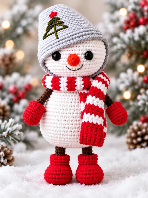 1 SNOWMAN AMIGURUMI CROCHET PATTERN