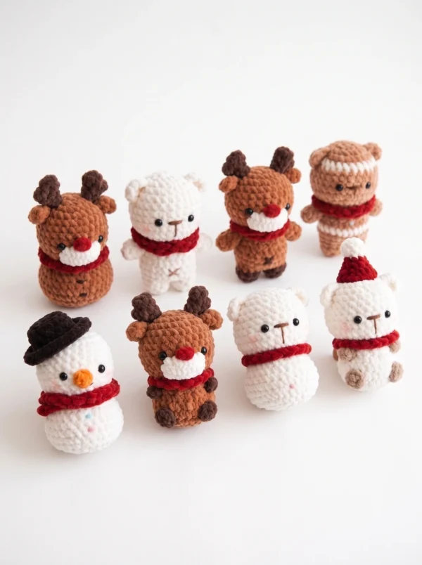 CHRISTMAS FRIENDS AMIGURUMI CROCHET PATTERN PDF