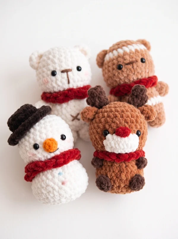 CHRISTMAS FRIENDS AMIGURUMI CROCHET PATTERN PDF