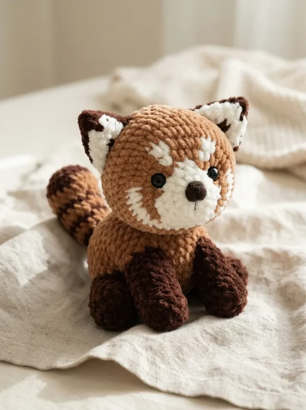 🦊 RED PANDA CROCHET PATTERN – DIGITAL PDF