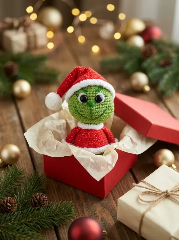 4 GRINCH CROCHET PATTERN – CHRISTMAS AMIGURUMI PDF