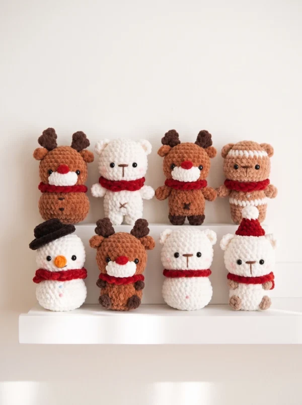 CHRISTMAS FRIENDS AMIGURUMI CROCHET PATTERN PDF