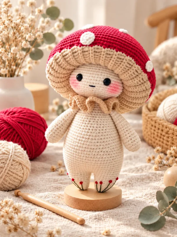 MUSHROOM AMIGURUMI CROCHET PATTERN – PDF DOWNLOAD