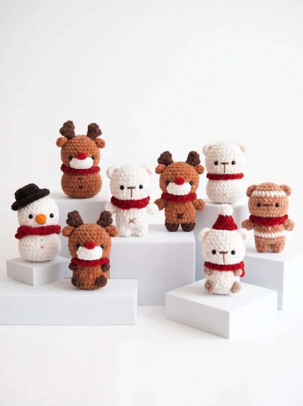 CHRISTMAS FRIENDS AMIGURUMI CROCHET PATTERN PDF
