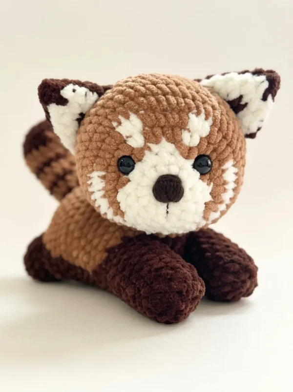 🦊 RED PANDA CROCHET PATTERN – DIGITAL PDF
