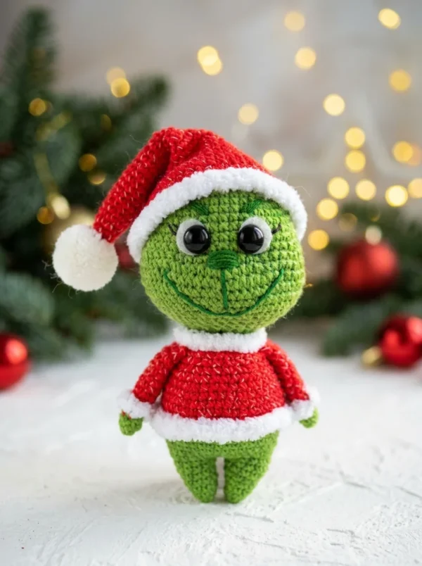 5 GRINCH CROCHET PATTERN – CHRISTMAS AMIGURUMI PDF