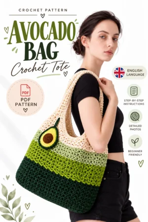 AVOCADO TOTE BAG — CROCHET PATTERN