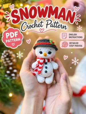 SNOWMAN CROCHET PATTERN – CHRISTMAS AMIGURUMI